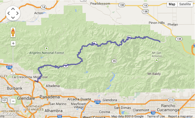 map of angeles crest highway        <h3 class=